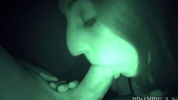hot spanish exgf brunette rides cock passionate in nightvision bedroom