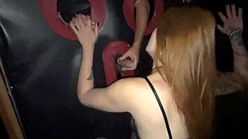 swingers cabin romp with three guys then uber blowjob exit