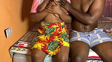 nervous african maid trembles as boss rams her tight young pussy