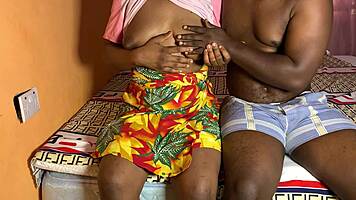 nervous african maid trembles as boss rams her tight young pussy