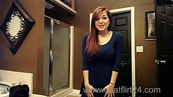 Webcam Girl's Massive Tits Tease and Bounce Show!