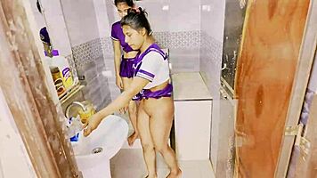 surprising threesome with bffs fucking anal tits and cumshots