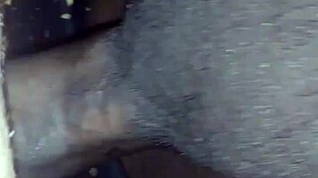 hot teen nice ass creams dripping wet on monster bbc!