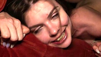 Crazy girlfriend princess alice deepthroats monster cock then rides to double cum