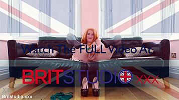 sexy british redhead victoria greene gives foot fetish joi barefoot