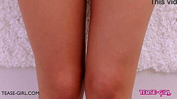 beautiful brunette teen shines during school casting audition interview