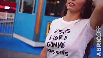 Wet T-Shirt Lingerie Girls Flash Big Tits Publicly!