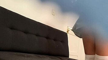 left sexy colombian alone with prof upskirt ride vibes 😏