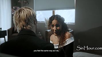 Switching Wails to Moans in Secret Latina Funeral Fuck!