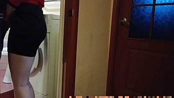 Wife Shares Big Ass at Party with Watching Cuckold