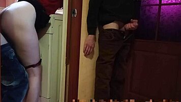 Wife Shares Big Ass at Party with Watching Cuckold