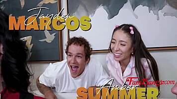 big cock seduces petite teen backseat fingering