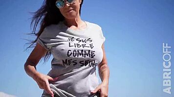 Wet T-Shirt Lingerie Girls Flash Big Tits Publicly!