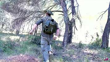 Older Guy Pounds Latina Teen Susy Gala's Big Tits in Outdoor Cosplay Fuck