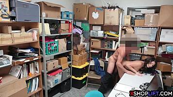 Busted Teen Thief Craves Guard's Massive Cock Thrust