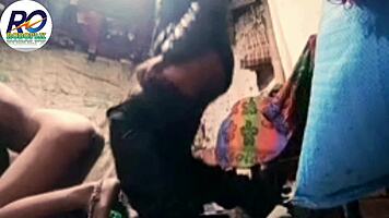 desi beauty bends over naked for intense doggy pounding in kitchen heat