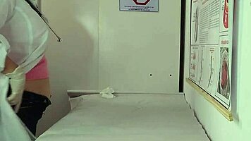 nurse watches patient's huge erection in kinky hospital bang