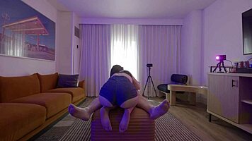 Fan fuck delivers massive cumshot on tiny tits and huge nipples