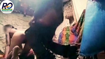desi beauty bends over naked for intense doggy pounding in kitchen heat