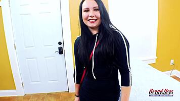 whitney loves deepthroating before pussy gets pounded hard