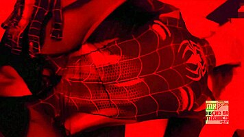 cosplay mexicana black spider woman amateur first time tight pussy play