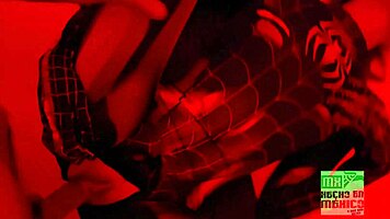 cosplay mexicana black spider woman amateur first time tight pussy play