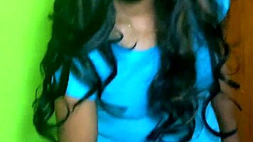 brunette wife bent over and fucked hard at work in tight pussy