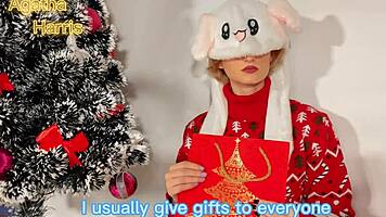 Oh Santa Fuck My Petite Pussy With Christmas Creampie!