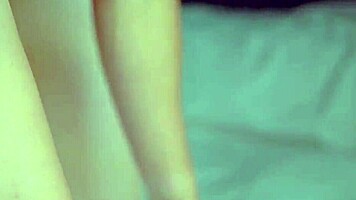 latina coed's tight pussy bounces wildly on dorm cock