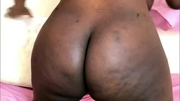 pregnant ebony babe toys big tits ass pussy all night