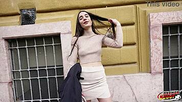 german scout slim french candie luciani eye rolls in orgasmic casting fuck 😍🔥