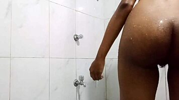 I'm your Desi teen 18+ playing solo with my wet pussy while bathing seductively
