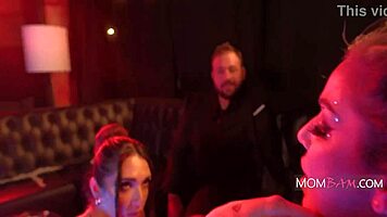 Strippers Kayla Paige Aria Sloane Lap Dance Contest for Boss