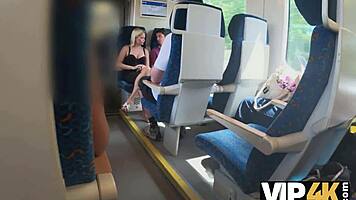 vip4k blonde babe's hardcore pussy pounding in train toilet