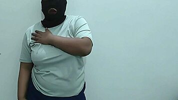 Chubby Indian Amateur Rohini Teases Big Natural Tits and Curves in Seductive Solo Webcam Chat