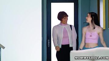 Doctor Kell chats online while Bella Nova gets secretly pounded by her busty milf lover Lexi Luna