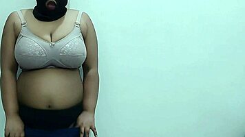 Chubby Indian Amateur Rohini Teases Big Natural Tits and Curves in Seductive Solo Webcam Chat