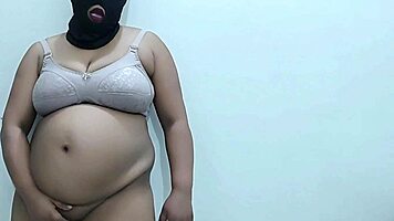 Chubby Indian Amateur Rohini Teases Big Natural Tits and Curves in Seductive Solo Webcam Chat