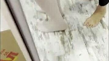 femboy pounds cougar pussy hard creampie squirting fetish fun