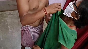 beautiful young indian beauty gets her wet vagina filled by mature cock until cum