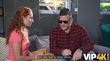 redhead czech cheats on boyfriend with blind dude