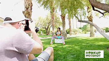 jena larose's pussy steals all attention in bts photoshoot tease