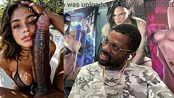 freckled blonde shoves bottle in ass before bbc facial bukkake blast