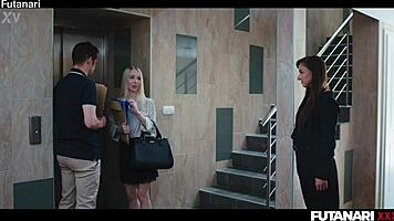 in shemale horror parody petite blonde creampied hard by futa amirah adara