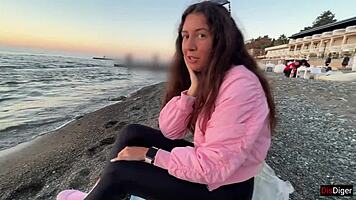 street pickup turns first date into outdoor doggystyle creampie