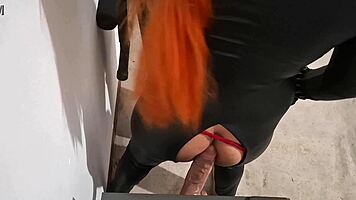 trans black widow bubble ass toys secret cosplay mission play