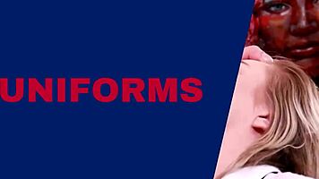 victoria greene goes from sexy lingerie to messy facial cum blast