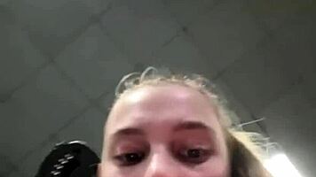 stranger bends me over post-workout for rough pussy pounding