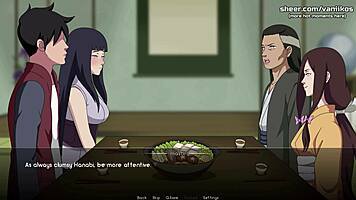 Hanabi Hyuga Swallows Cock Then Takes Anal Creampie Explosion!