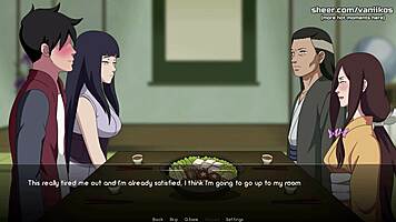 Hanabi Hyuga Swallows Cock Then Takes Anal Creampie Explosion!